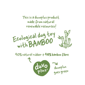 Duvo+ Eco Rubber Ball Bamboo/Rice + Cotton 27x5x5cm Mixed Colors