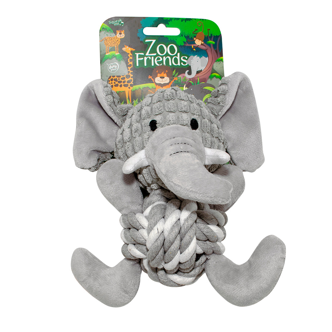 Duvo+ Zoo Friends Elsa Elephant Ball 18X19X12Cm Grey