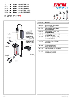 EHEIM reeflexUV 2000 UV-steriliser