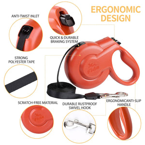 Fida Retractable Dog Leash Heavy Duty (Styleash Series) - L (5m / 16ft) - blue