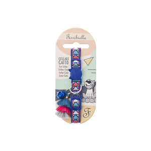 Bohemian Cat Collar – Blue