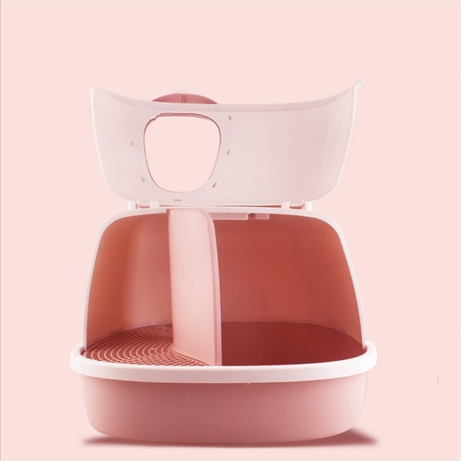 Pado Corridor Cat Litter Box 57.5*56.4*40cm-Pink