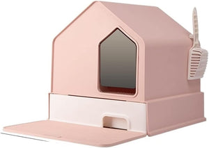 Pado House Cat Litter Box 46*46*44cm - Pink