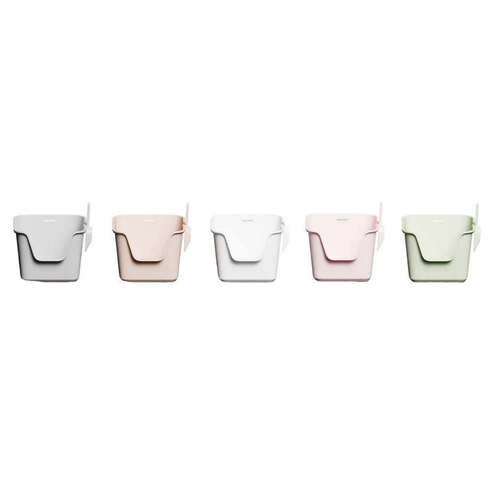 Pawgether Open Cat Litter Box With Scoop-CF2-57x44x32.5cm-Pink