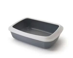 Savic Iriz Cat Litter Tray with Rim - NORDIC BLUE 50CM