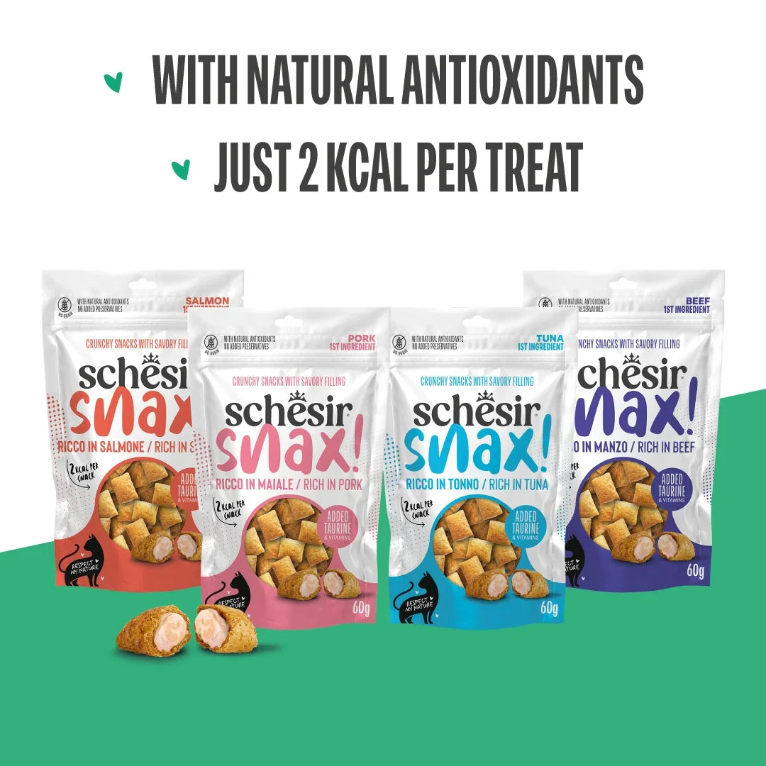 Schesir Snax! Crunchy & Creamy Cat Snack 60g-Salmon