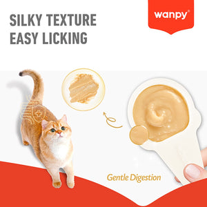 WANPY Lickable Cream Spoon – Salmon For Cat – (16g x 10pcs/box)