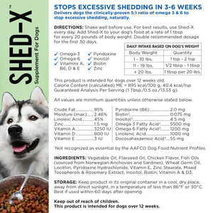 Synergy Labs Shed-X Supplement for Dogs 8 oz - 237 ml