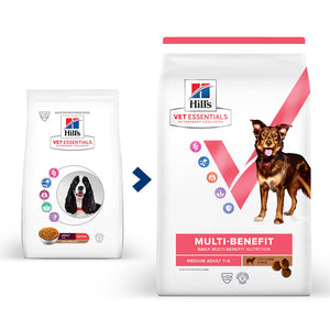 Hill’s Vet Essentials Adult Medium Multi Benefit Lamb & Rice Dog Food (2KG)
