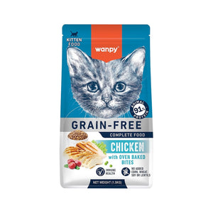 Wanpy Grain Free Complete Food for Kitten – Chicken Recipe - 8Kg