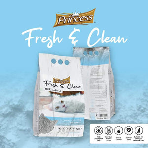 Princess Fresh and Clean Cat Litter 20L - Rose