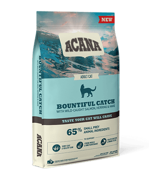 Acana Bountiful Catch Wild - Caught Salmon Herring & Hake Adult Dry Cat Food - 4.5kg - Shopivet.com