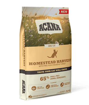 Acana Homestead Harvest Free - Run Chicken & Turkey Adult Dry Cat Food - 4.5kg - Shopivet.com