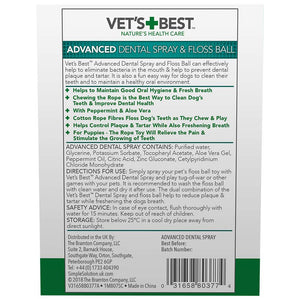 Advanced Dental Spray & Floss Ball for Dogs 120ml - Shopivet.com