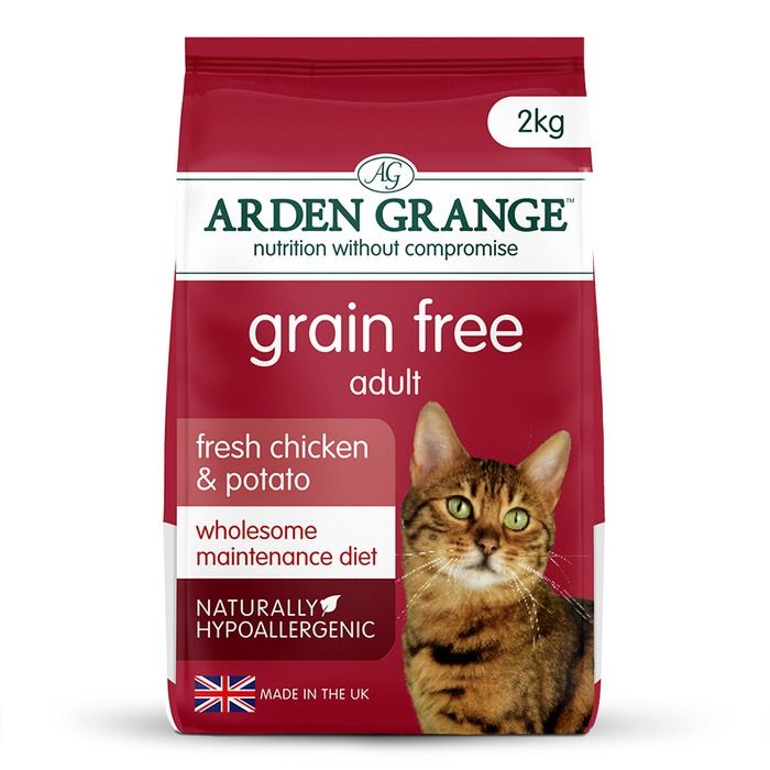Arden Grange Grain Free Adult Fresh Chicken & Potato Dry Cat Food - 2kg