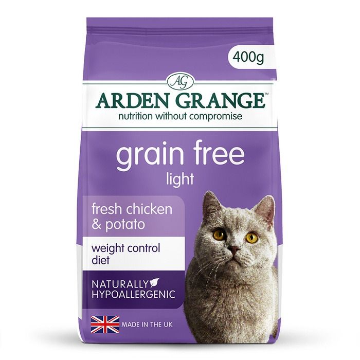 Arden Grange Grain Free Light Fresh Chicken & Potato Dry Cat Food - 400g