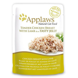 Applaws Chicken with Lamb in Jelly Adult Wet Cat Food 70g Pouch - 70G - Shopivet.com