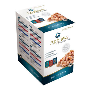Applaws Fish Multipack Adult Wet Cat Food 12 x 70g Pouch - 70G - Shopivet.com