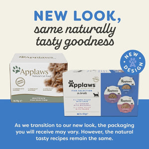 Applaws Fish Selection in Broth Adult Wet Cat Food 8 x 60g Pot - 60G - Shopivet.com