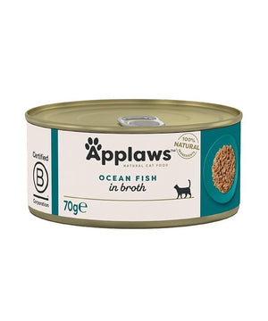 Applaws Ocean Fish Adult Wet Cat Food Tin - 70g - Shopivet.com