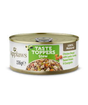 Applaws Taste Toppers Stew Chicken with Lamb & Vegetables Wet Dog Food 156g Tin - 156G - Shopivet.com