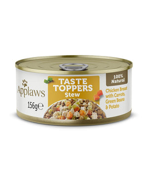 Applaws Taste Toppers Stew Chicken with Vegetables Wet Dog Food 156g Tin - 156G - Shopivet.com