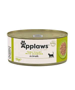 Applaws Tuna Fillet with Seaweed in Broth Wet Cat Food Tin - 70g - Shopivet.com
