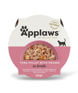 Applaws Tuna with Prawn Adult Wet Cat Food 60g Pot - 60G - Shopivet.com