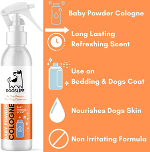 DogsLife Baby Powder Cologne Dog Spray 250ml - 250ml