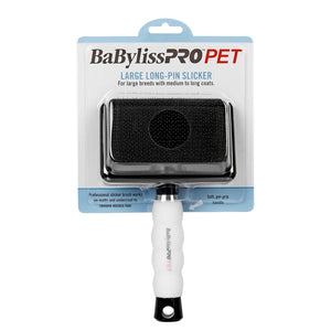 BaByliss PRO PET Long - Pin Slicker Dog Brush – Large - Shopivet.com
