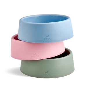 Beco Steady Food & Water Dog Bowl - Green Large