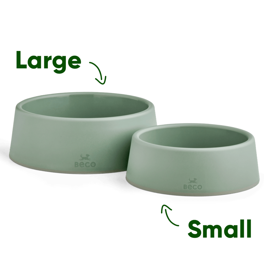 Beco Steady Food & Water Dog Bowl - Blue Small