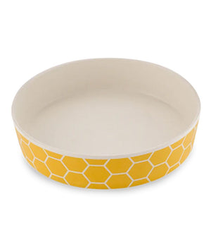 Beco Classic Bamboo Honeycomb Cat Bowl - Shopivet.com