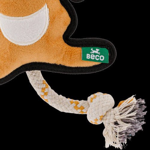 Beco Dual Material Kangaroo Soft Dog Toy - Medium - Shopivet.com