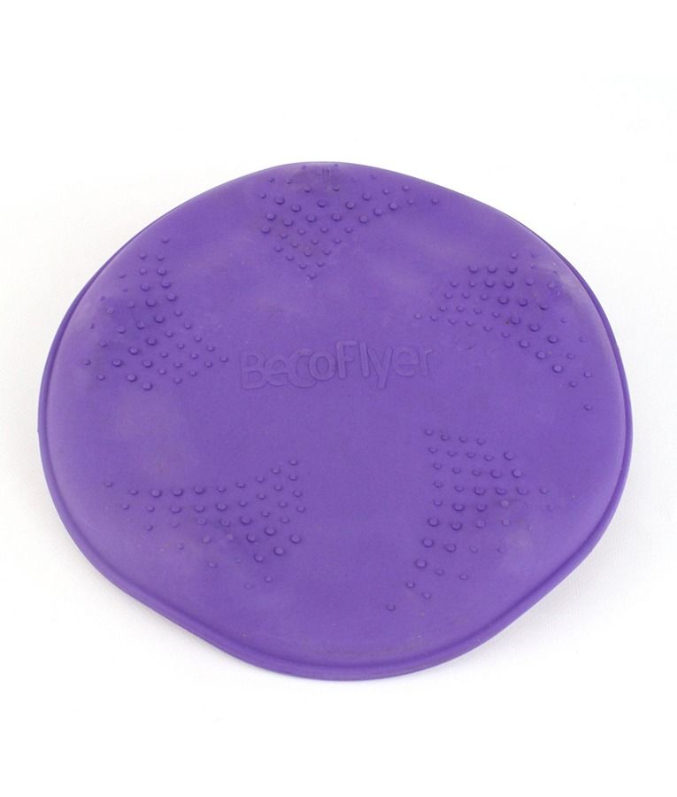 Beco Pets Rubber Flyer Dog Toy - PURPLE