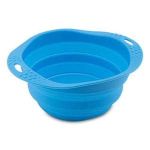Beco Pets Collapsible Travel Dog Bowl - Blue Medium - Shopivet.com