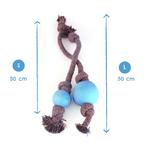 Beco Pets Eco - Friendly Ball on a Rope Dog Toy - Green Large - Shopivet.com