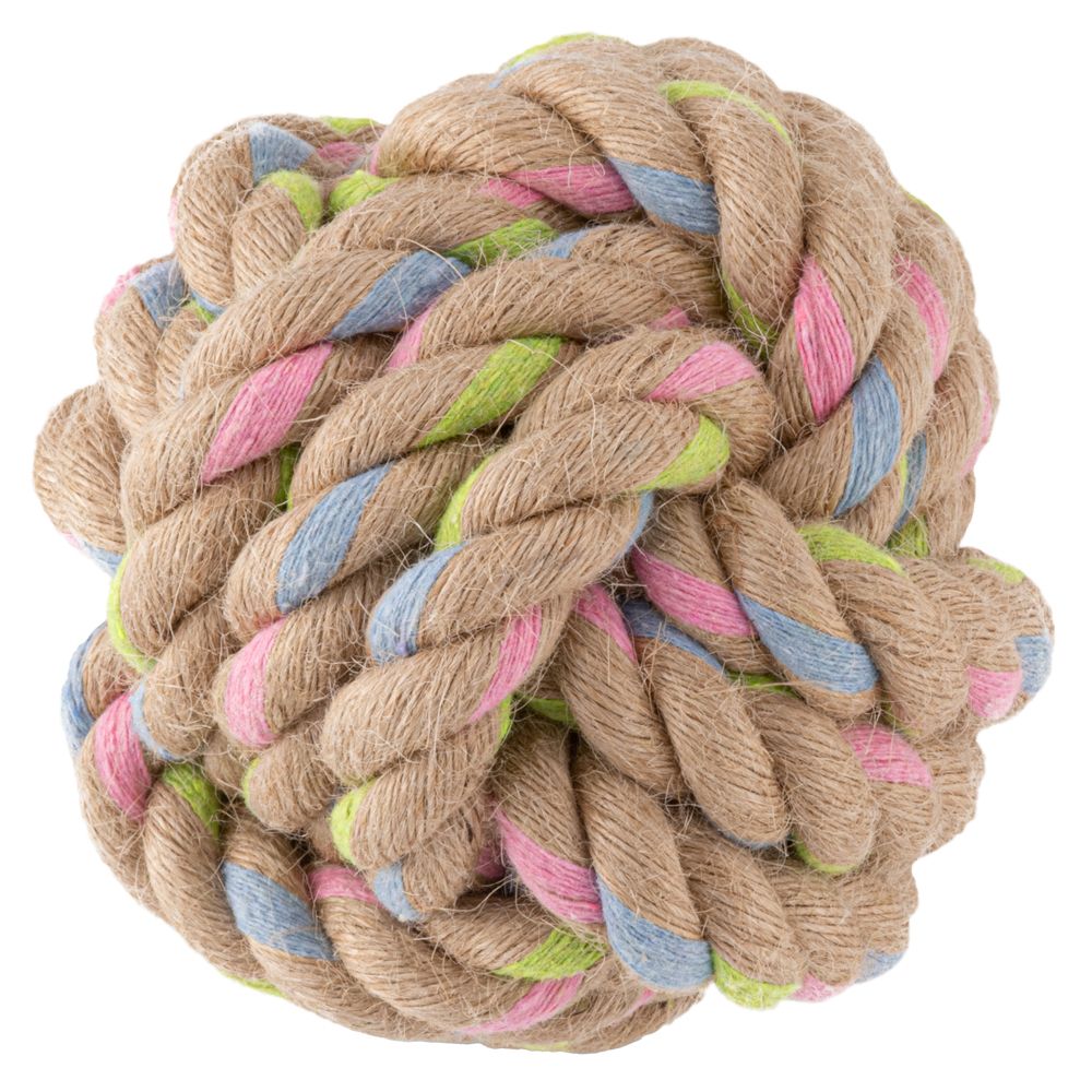 Beco Pets Hemp Rope Ball on Loop Dog Toy - LARGE - Shopivet.com