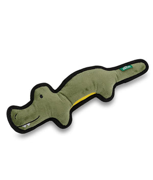 Beco Pets Rough & Tough Crocodile Recycled Dog Toy - GREEN MEDIUM - Shopivet.com