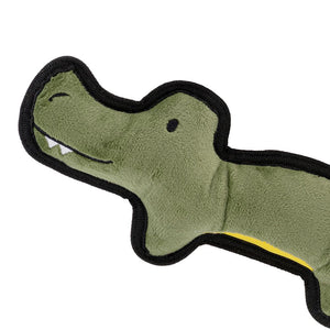 Beco Pets Rough & Tough Crocodile Recycled Dog Toy - GREEN MEDIUM - Shopivet.com