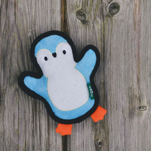 Beco Pets Rough & Tough Penguin Recycled Dog Toy - Blue Small - Shopivet.com