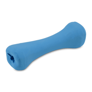 Beco Pets Rubber Treat Bone Dog Toy - Blue Medium - Shopivet.com