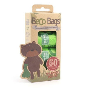 Beco Pets Unscented Poop Bags 60pcs - 60 pcs - Shopivet.com