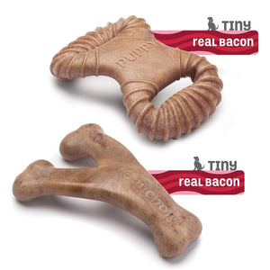 Benebone Puppy 2 - Pack Dental Chew/Wishbone (Tiny) – Bacon - Shopivet.com