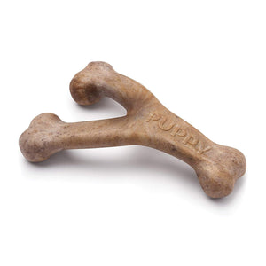 Benebone Puppy Wishbone Dog Chew Toy – Bacon - Medium - Shopivet.com