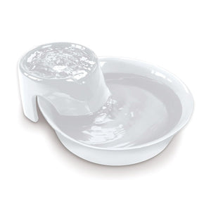 Big Max Ceramic Pet Drinking Fountain 128oz (White) - Shopivet.com