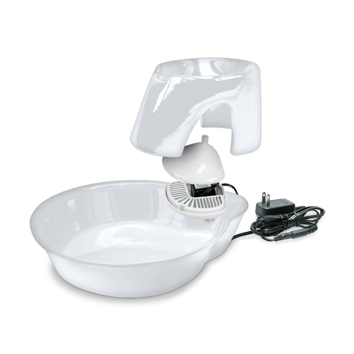 Big Max Ceramic Pet Drinking Fountain 128oz (White) - Shopivet.com