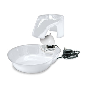 Big Max Ceramic Pet Drinking Fountain 128oz (White) - Shopivet.com