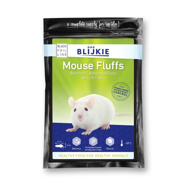 Blijkie black foil line Fuzzy Mice 4-6g - Shopivet.com