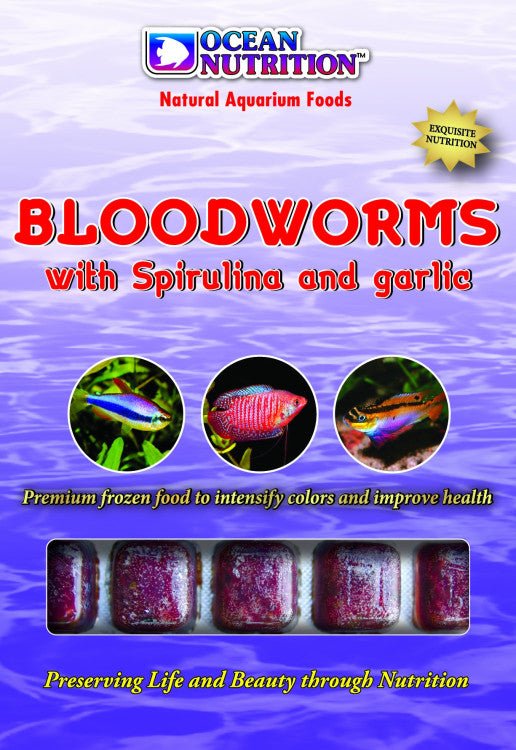 Bloodworms with Spirulina and Garlic 100g - Shopivet.com